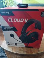 HyperX Cloud II Gaming Headset - Rood/Zwart, Computers en Software, Headsets, HyperX, Nieuw, Ophalen of Verzenden, Over-ear
