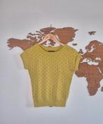 King Louie XS gebreide top met korte mouwen, Kleding | Dames, Geel, Ophalen of Verzenden, Zo goed als nieuw, King Louie