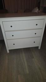Hemnes witte ladekast met 3 laden, Huis en Inrichting, Kasten | Ladekasten, Ophalen, Gebruikt, Modern, Scandinavisch, 100 tot 150 cm