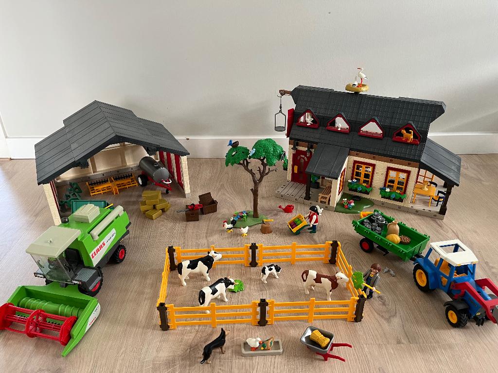 Playmobil groot boerderij set - 4055, Ophalen of Verzenden, Zo goed als nieuw, Complete set