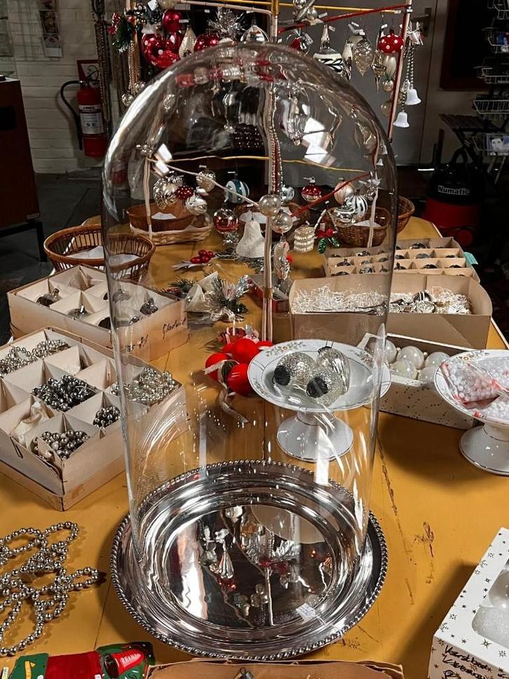 36) Grote glazen stolp van Mica., Huis en Inrichting, Woonaccessoires | Stolpen, Gebruikt, Ophalen