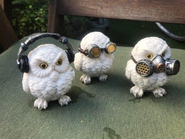 drie uilen beeldjes, horen, zien en zwijgen, Ophalen of Verzenden