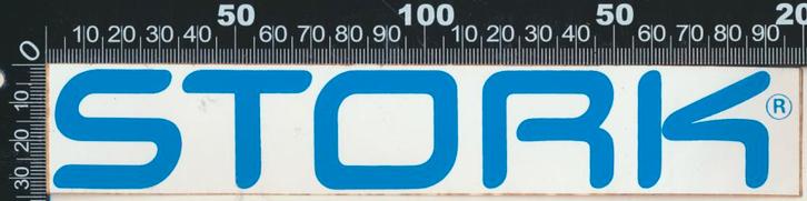 Sticker: Stork (2), Verzamelen, Stickers, Zo goed als nieuw, Bedrijf of Vereniging, Ophalen of Verzenden