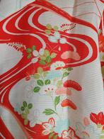 Handgemaakte Japanse Zomer kimono Blouse Rood, Ophalen of Verzenden