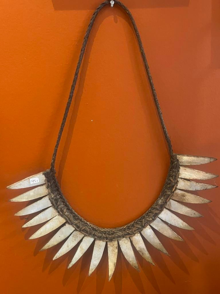 ceremoniële ketting parelmoer, Sieraden, Tassen en Uiterlijk, Kettingen, C, Ophalen of Verzenden, Zo goed als nieuw, X