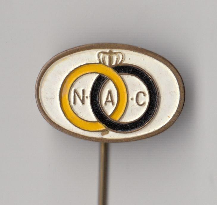 Voetbal NAC Breda speldje, Verzamelen, Speldjes, Pins en Buttons, Gebruikt, Niet vindbaar, Niet vindbaar, Speldje of Pin