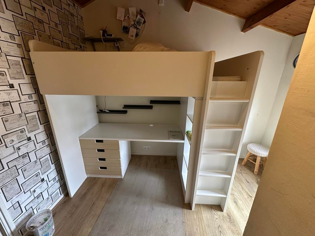 IKEA Stuva Hoogslaper met bureau en kast, Ophalen, Gebruikt, Hoogslaper