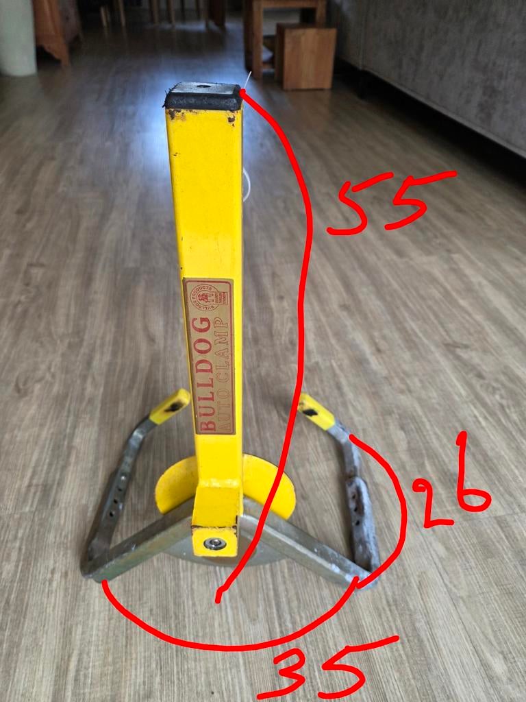 Gebruikte Wielklem Bulldog met Sleutels, Ophalen