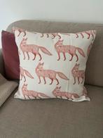 Kussenhoes met vossenprint, Ophalen of Verzenden, Gebruikt, Overige kleuren, Vierkant