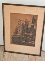 Ets van Cornelis Brandenburg - Grimnessesluis, Ophalen of Verzenden