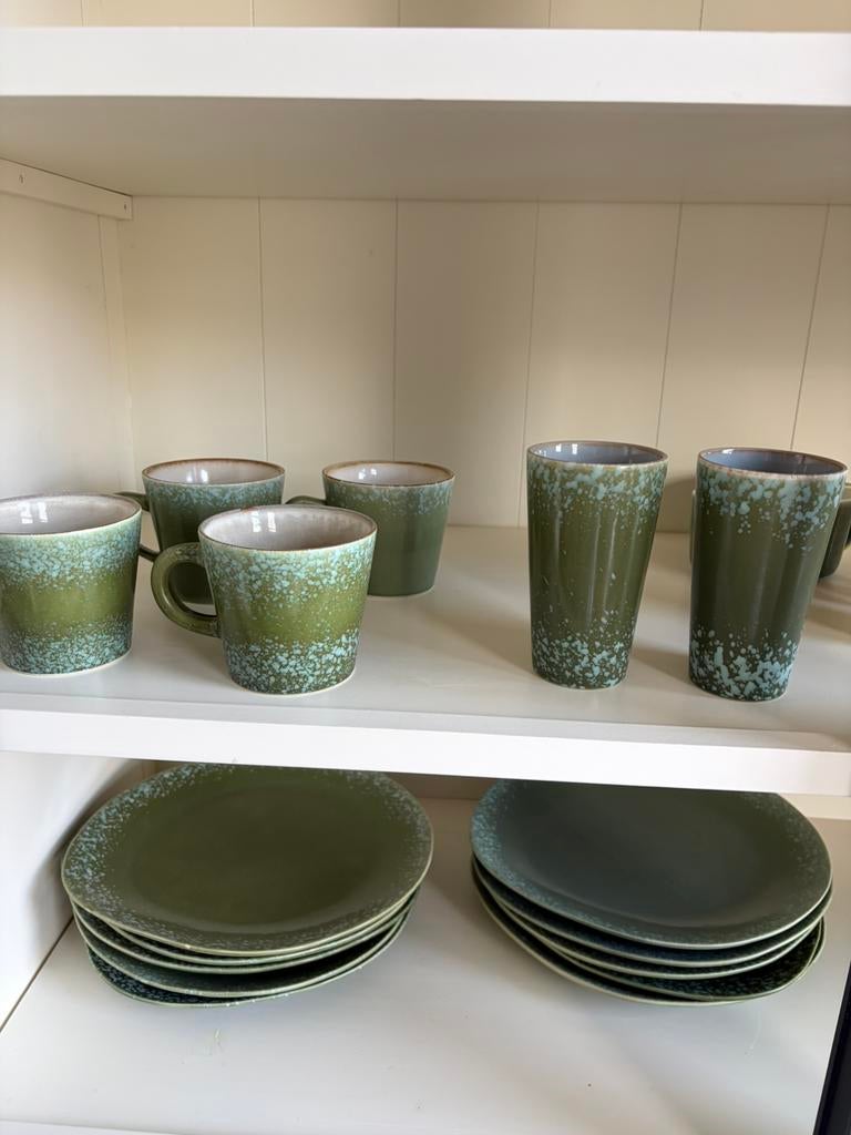 VANDAAG OF MORGEN OPHALEN: Mooie serviesset van HK Living, Ophalen, Keramiek, Zo goed als nieuw, Bord(en)