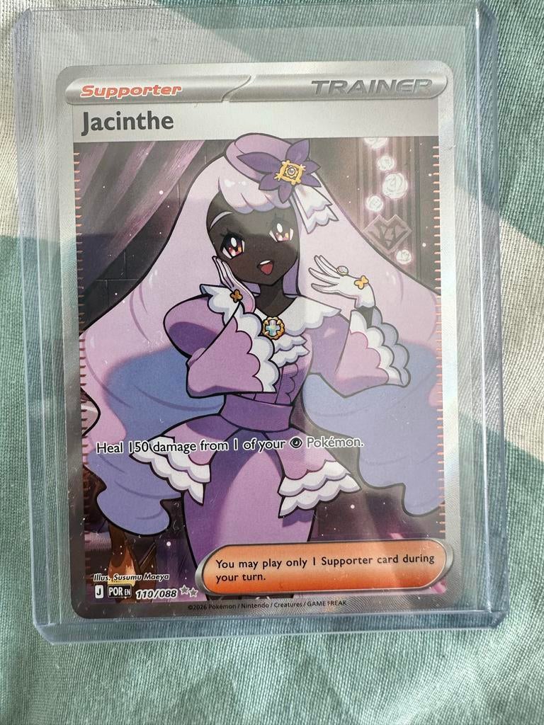 Jacinthe Supporter Trainer Kaart Pokémon TCG 110/088, Ophalen of Verzenden, Zo goed als nieuw, Losse kaart