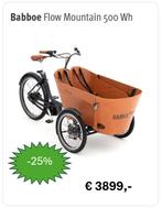 Nieuwe Babboe Flow Mountain 500Wh (vervanging Babboe recall), Overige merken, Ophalen of Verzenden, 2 kinderen, Nieuw