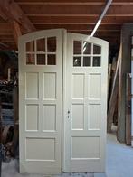 Paneeldeuren met glas in lood - En suite deuren, Doe-het-zelf en Verbouw, Deuren en Horren, Ophalen, Gebruikt, Binnendeur, Glas