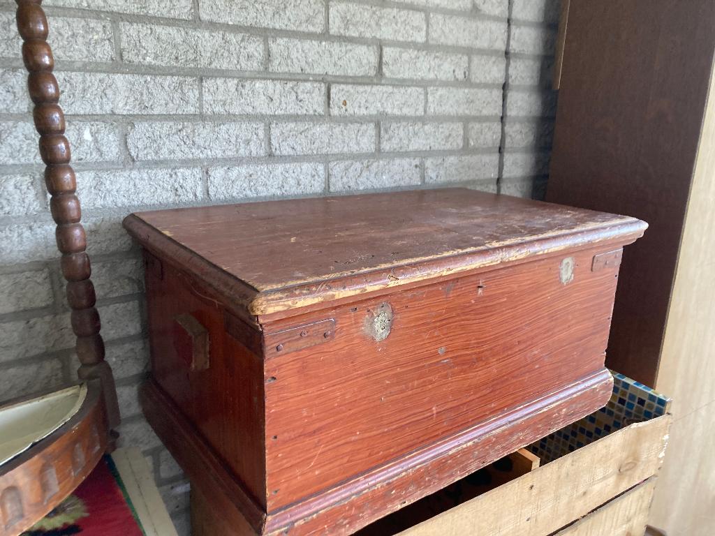 Houten opberg kist, Huis en Inrichting, Woonaccessoires | Kisten, Ophalen, Minder dan 50 cm, Gebruikt, 50 tot 100 cm