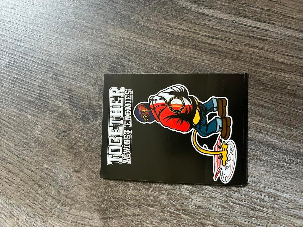 Feyenoord sticker - Together Against Enemies, Ophalen of Verzenden, Nieuw, Sport