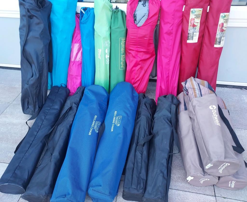 Strand/camping stoelen, Ophalen, Zo goed als nieuw, Regenjas