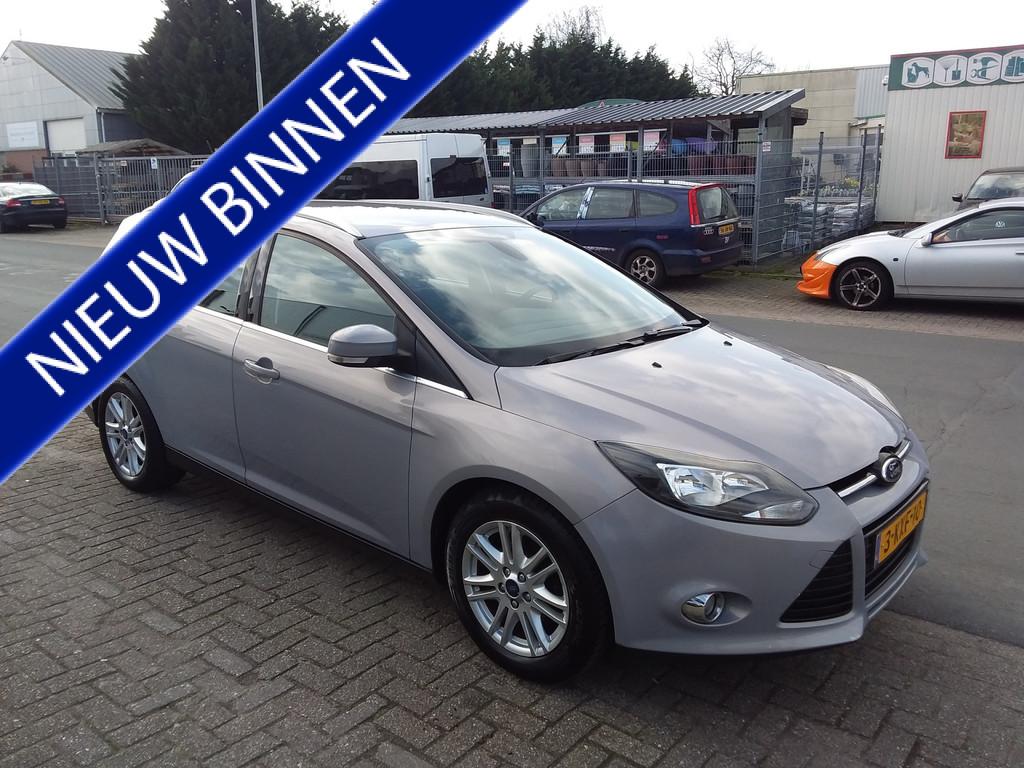 Ford FOCUS Wagon 1.0 EcoBoost Titanium (bj 2013), Euro 5, Stof, Gebruikt, Zwart