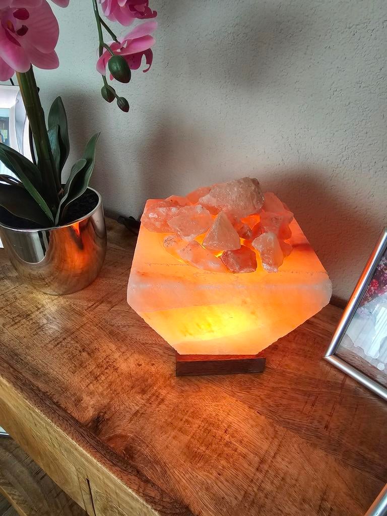 Zoutsteen lamp, Ophalen of Verzenden