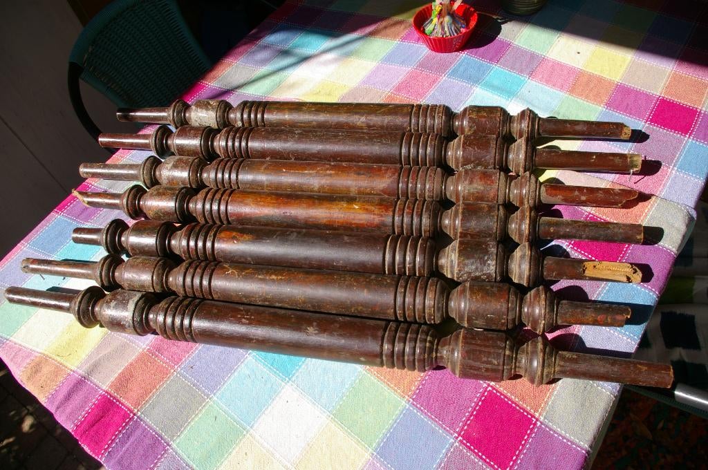 Trapspijltjes trapspijlen hekspijltjes hek spijlen spijltjes, Ophalen of Verzenden, Gebruikt, Trap, Minder dan 2 meter