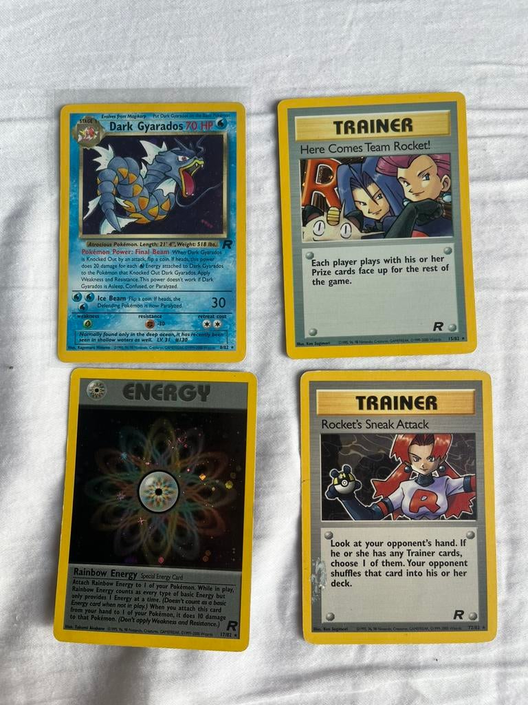 Oude Pokémon kaarten - Team Rocket set, Hobby en Vrije tijd, Verzamelkaartspellen | Yu-gi-Oh!, Ophalen of Verzenden, Zo goed als nieuw