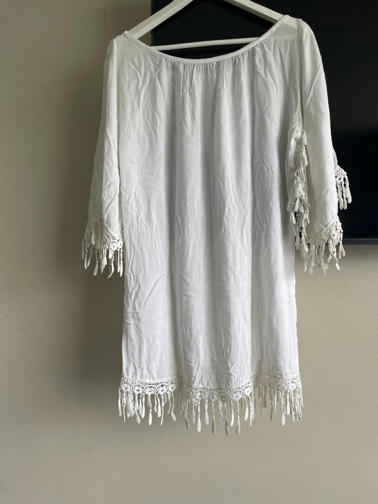 Wit jurkje (Ibizastyle), Wit, Gedragen, Boven de knie, Ophalen