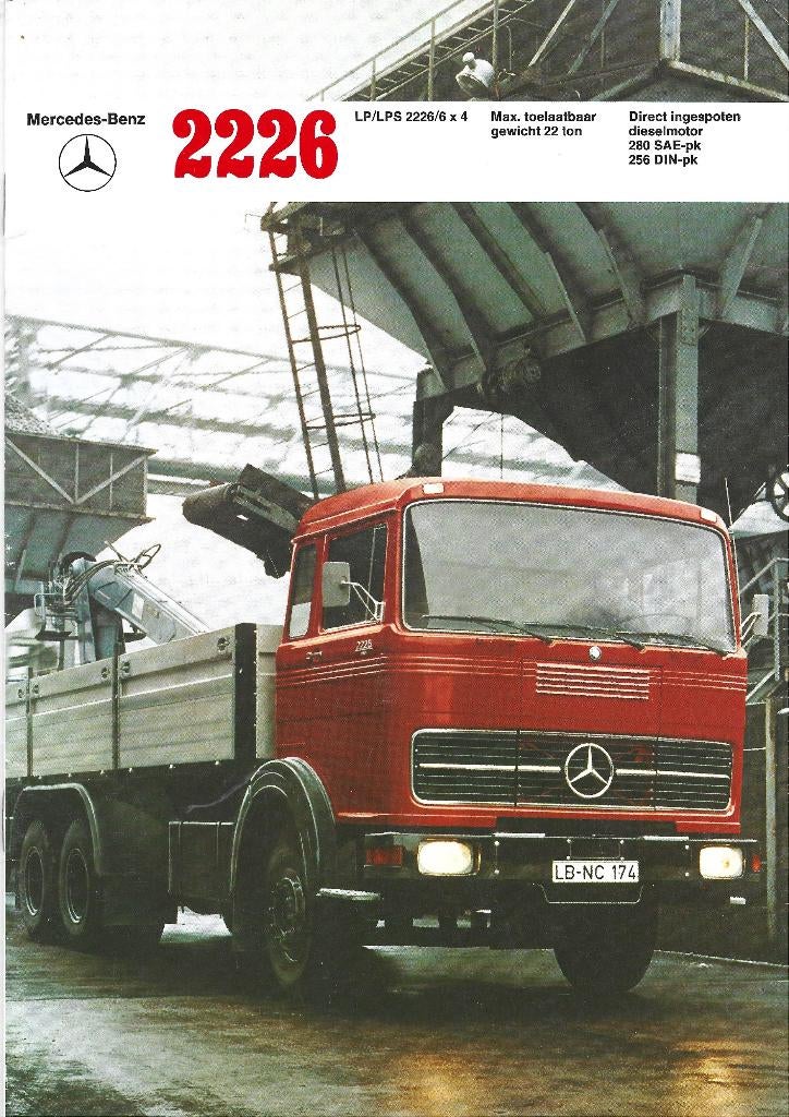 Mercedes Benz 2223 vrachtwagen camion brochure (MB015), Boeken, Ophalen of Verzenden, Zo goed als nieuw, Vrachtwagen