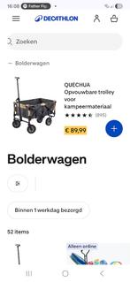 Bolderkar inklapbaar quechua, Ophalen, Zo goed als nieuw