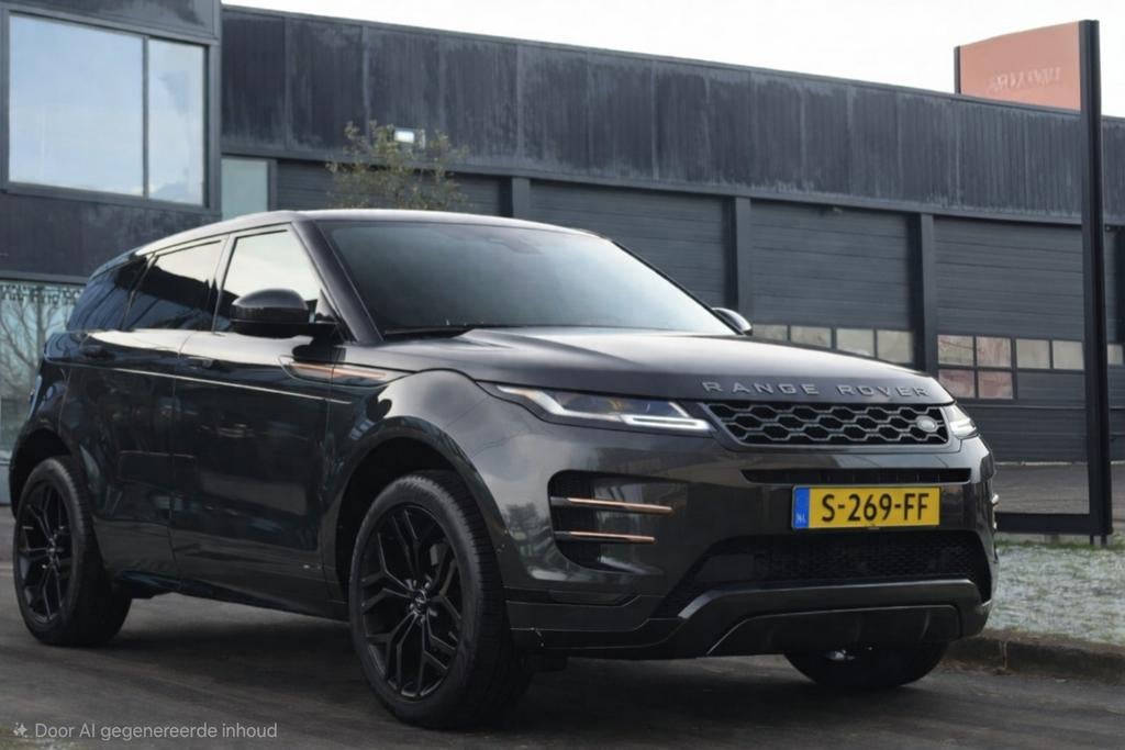 Land Rover Range Rover Evoque P250 249pk AWD Aut 2019 Grijs, 249 pk, 1800 kg, Zwart, 4 cilinders