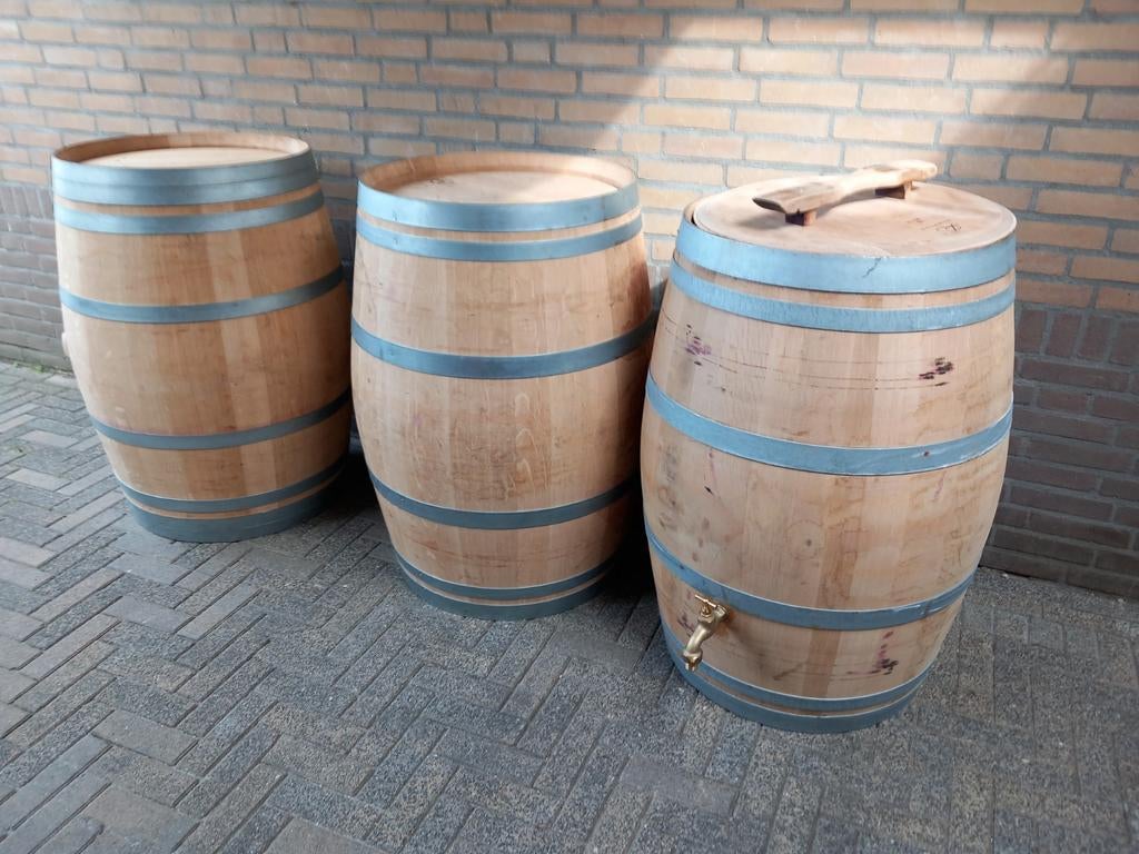 Regentonnen wijnvaten Whisky vaten, Ophalen, Met kraantje, 150 liter of meer, Nieuw