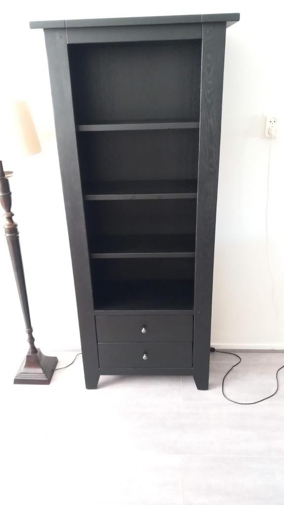 Zwarte Boekenkast met Lades - Stijlvol en Functioneel, Met plank(en), Minder dan 50 cm, Modern, functioneel, Ophalen of Verzenden