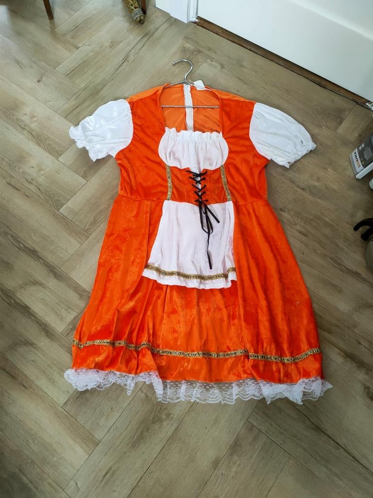 Oranje jurkje Tiroler jurkje koningsdag xxl, Kleding | Dames, Ophalen of Verzenden, Zo goed als nieuw, Carnaval