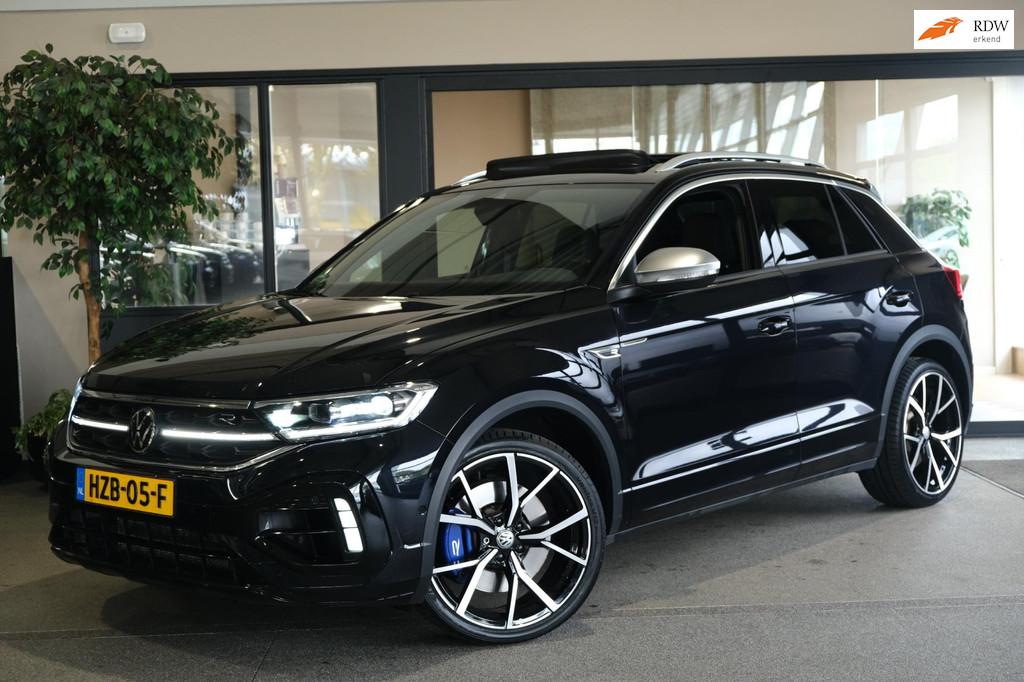 Volkswagen T-Roc 2.0 TSI 4Motion R 300PK Facelift Pano Akra, Automaat, Gebruikt, Zwart, 4 cilinders