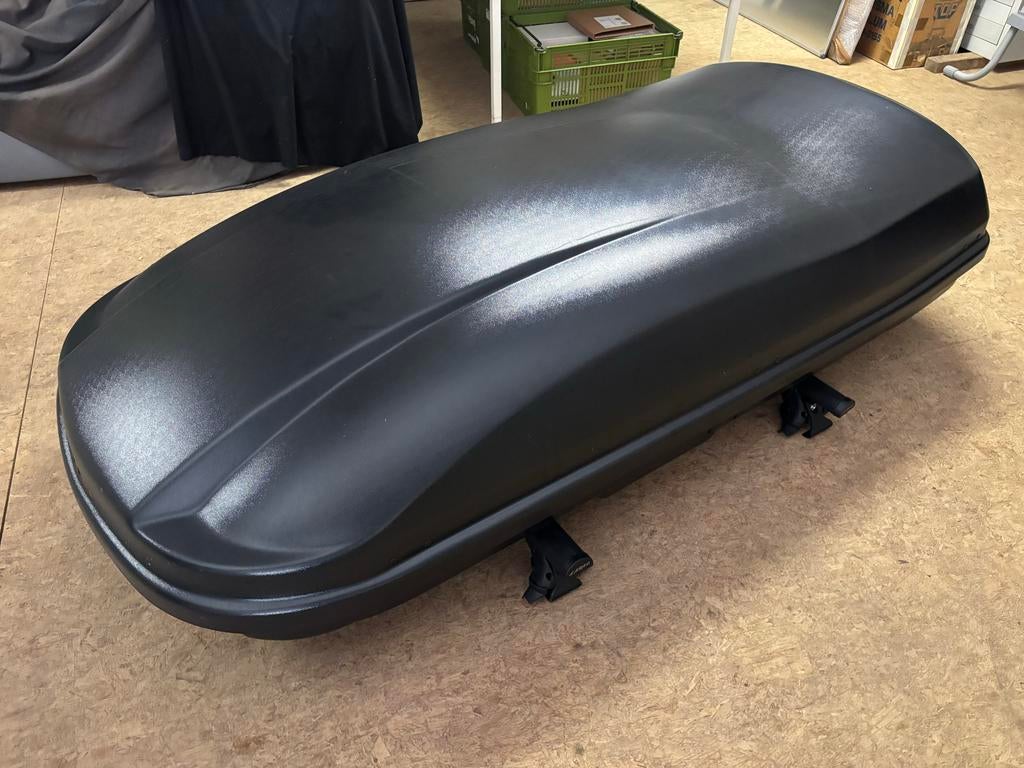 Dakkoffer (Farad Marlin 680) matzwart + dakdragers, Auto diversen, Dakkoffers, Ophalen of Verzenden, Zo goed als nieuw