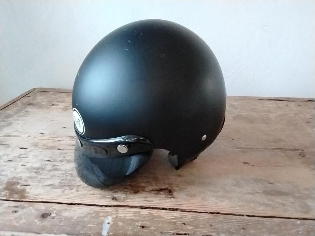 Zware Jethelm Brommer/Motorhelm - E1 Gecertificeerd, Motoren, Overige merken, Heren, Ophalen of Verzenden, Tweedehands
