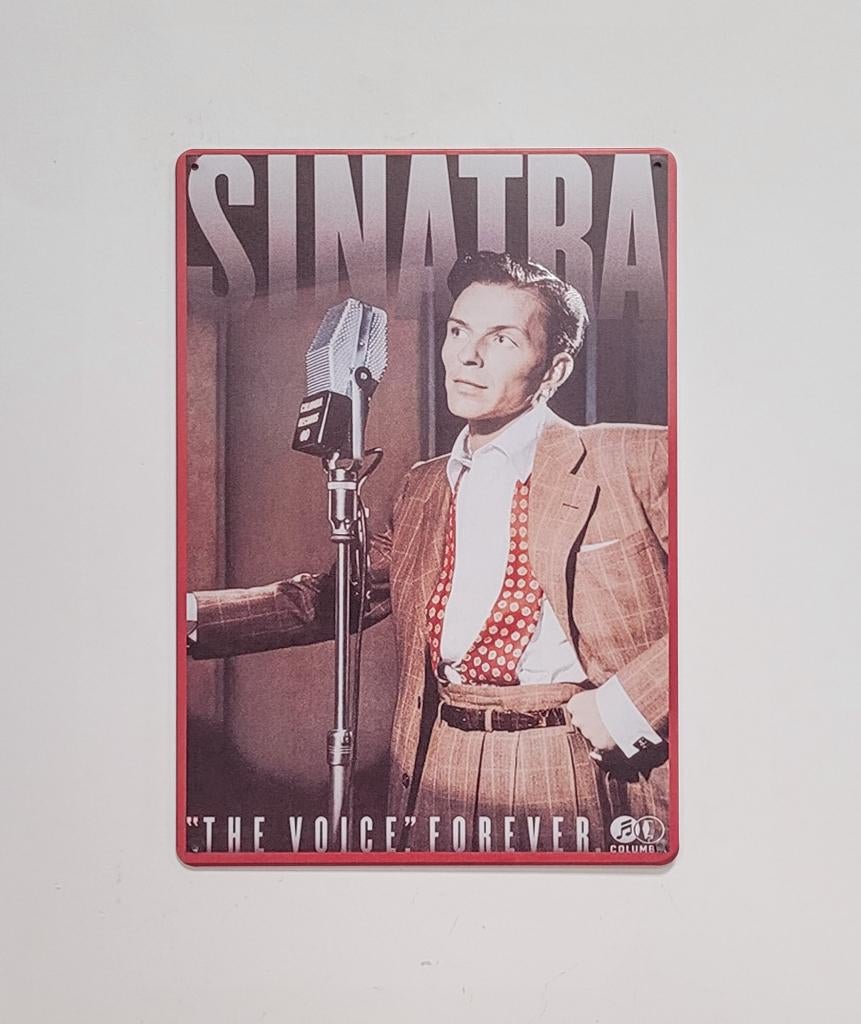 Frank Sinatra reclamebord van metaal wandbord decoratie, Verzamelen, Info@deconoord.nl, Deco Noord, Nieuw, Ophalen of Verzenden