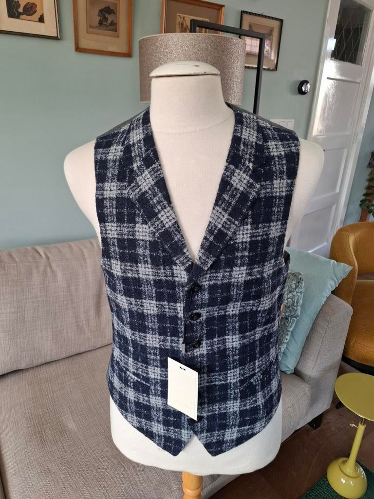 Nieuwe waiscoat van Suitsupply maat 50, Ophalen of Verzenden, Nieuw, Blauw, Suitsupply