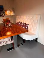 Eetbank eetkamerbank wachtkamerbank salon bank witte bank, Ophalen, Zo goed als nieuw