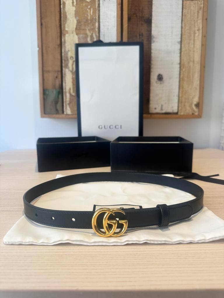 Gucci riem - 70 cm - incl. Originele verpakking, Kleding | Dames, Riemen en Ceinturen, 3 tot 5 cm, Minder dan 80 cm, Nieuw, Tailleriem