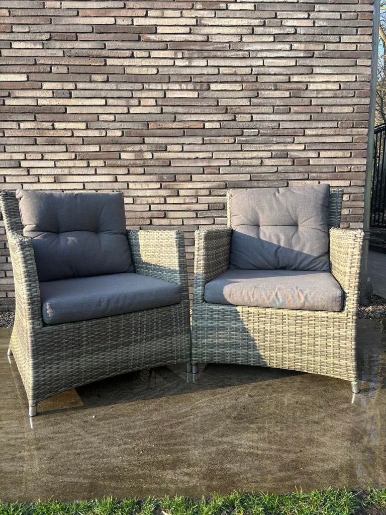 Bois Le Duc Wicker Tuinstoelen met Kussens moet snel weg, Ophalen of Verzenden, Gebruikt, Wicker