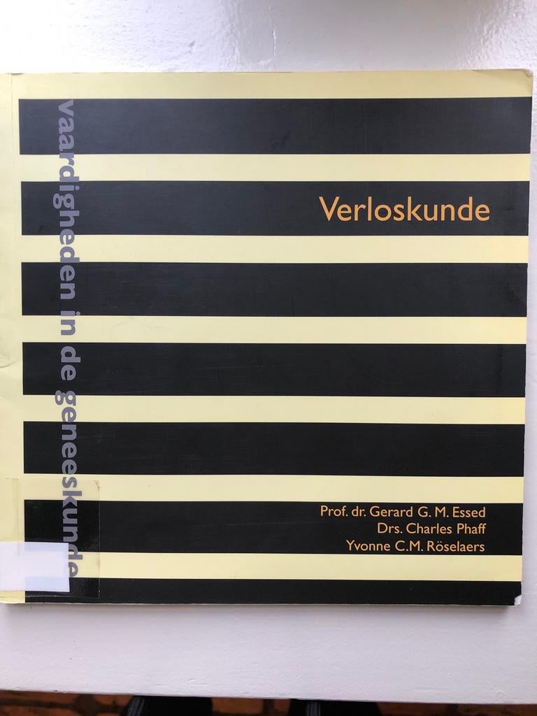 Verloskunde: Vaardigheden in de geneeskunde, Boeken, Ophalen of Verzenden, Beta, Gelezen, WO