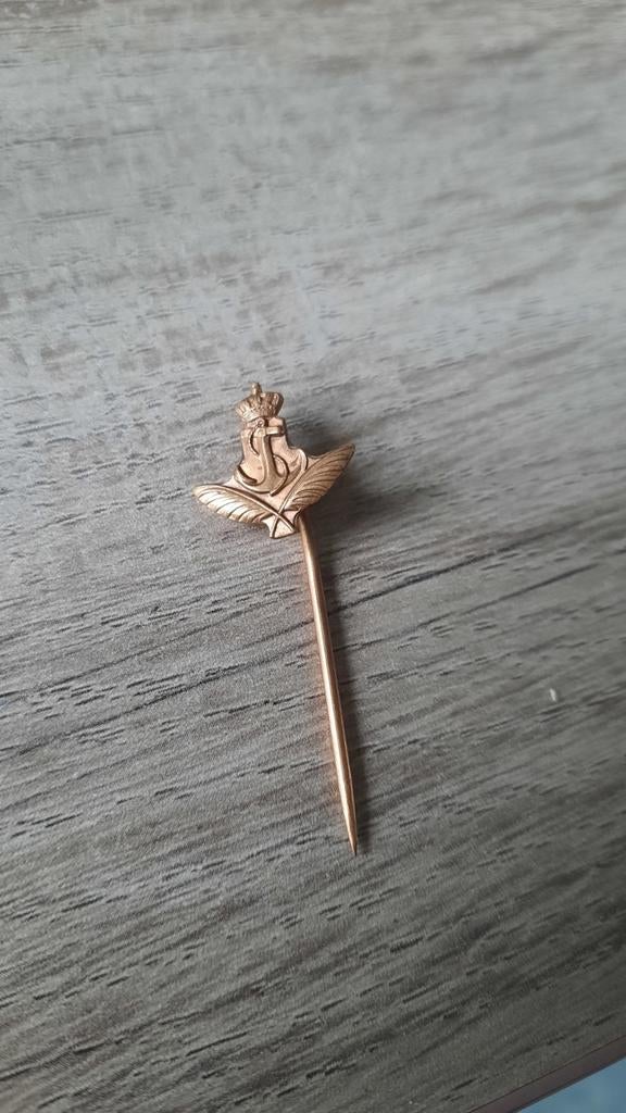 Gouden Mariniers Speld - Koninklijke Marine, Ophalen of Verzenden, Zo goed als nieuw