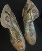 Laura dames schoenen goud print maat 37 zo goed als nieuw, Ophalen of Verzenden