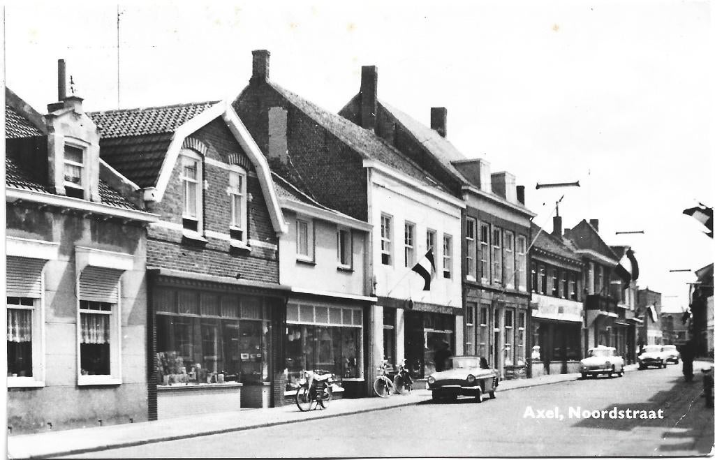 Axel;  Noordstraat, Verzenden, 1960 tot 1980, Gelopen, Zeeland