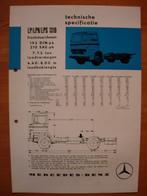 Mercedes 1319 LP LPK LPS 1971 Specificatie Brochure LP1319, Zo goed als nieuw, Mercedes-Benz, Mercedes, Ophalen of Verzenden