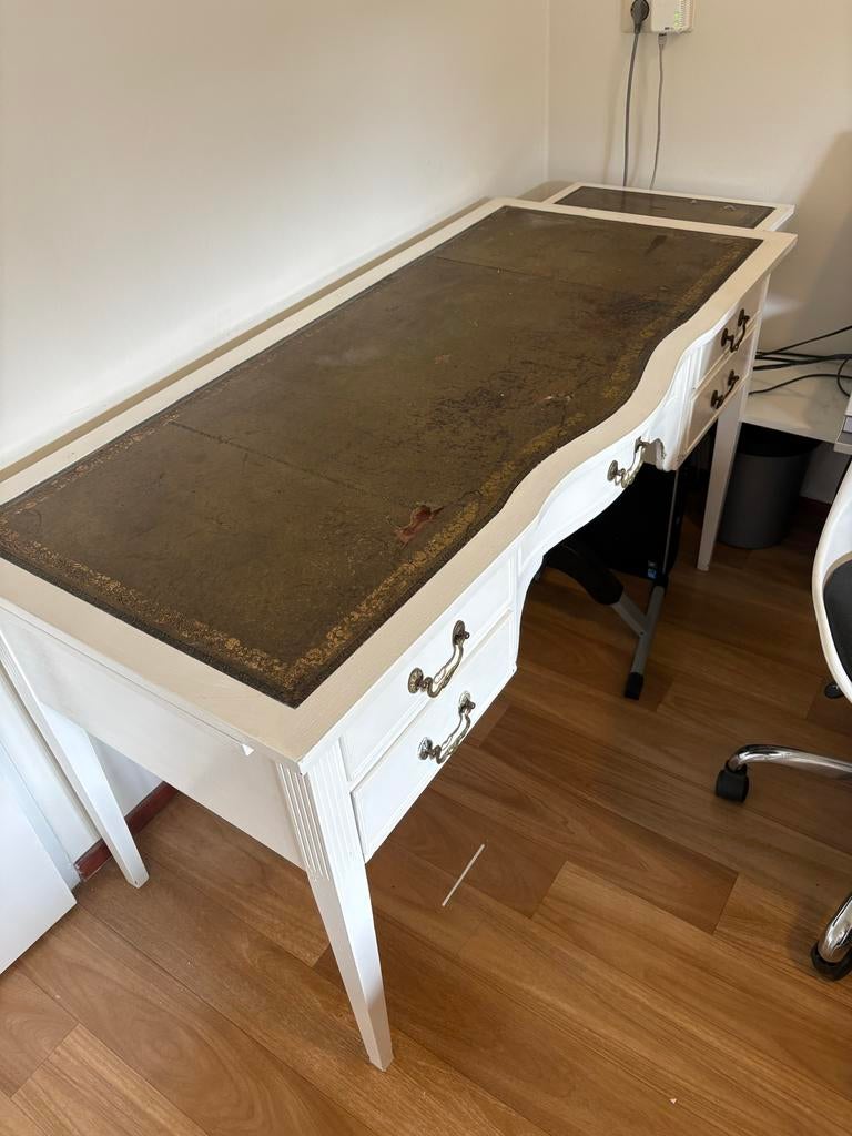 Klassiek bureau met uitschuifbare zijkanten, 160x60 cm, Ophalen, Overige typen, Gebruikt, Hout