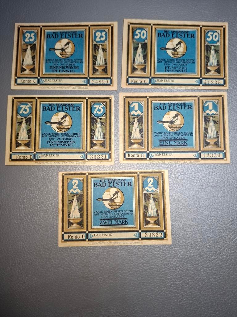 Duits Notgeld Bad Elster Noodgeld, Postzegels en Munten, Bankbiljetten | Europa | Niet-Eurobiljetten, Ophalen of Verzenden, Duitsland