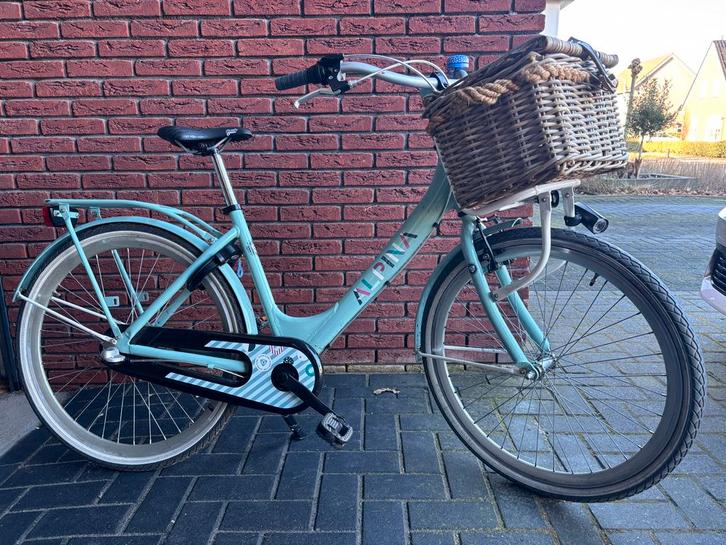 Alpina kinderfiets met Mand, Fietsen en Brommers, Fietsen | Meisjes, Gebruikt, 26 inch of meer, Handrem, Ophalen