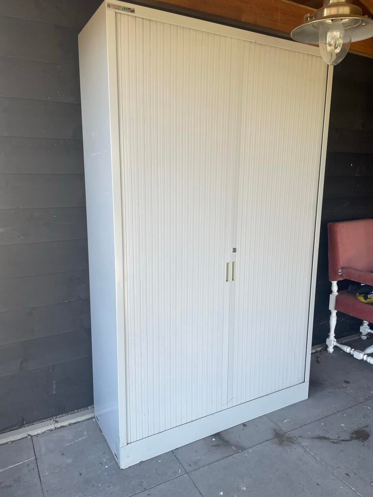 Metalen Archiefkast met roldeuren, Huis en Inrichting, Kasten | Roldeurkasten en Archiefkasten, Gebruikt, 200 cm of meer, 100 tot 150 cm