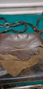 schoudertas bruin leer, mina matini, Ophalen of Verzenden, 'T Olde Gre-j, Info@toldegrej.nl, Endepoelstraat 20f Didam